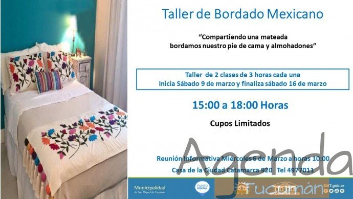 09 de Marzo – Taller de bordado mexicano