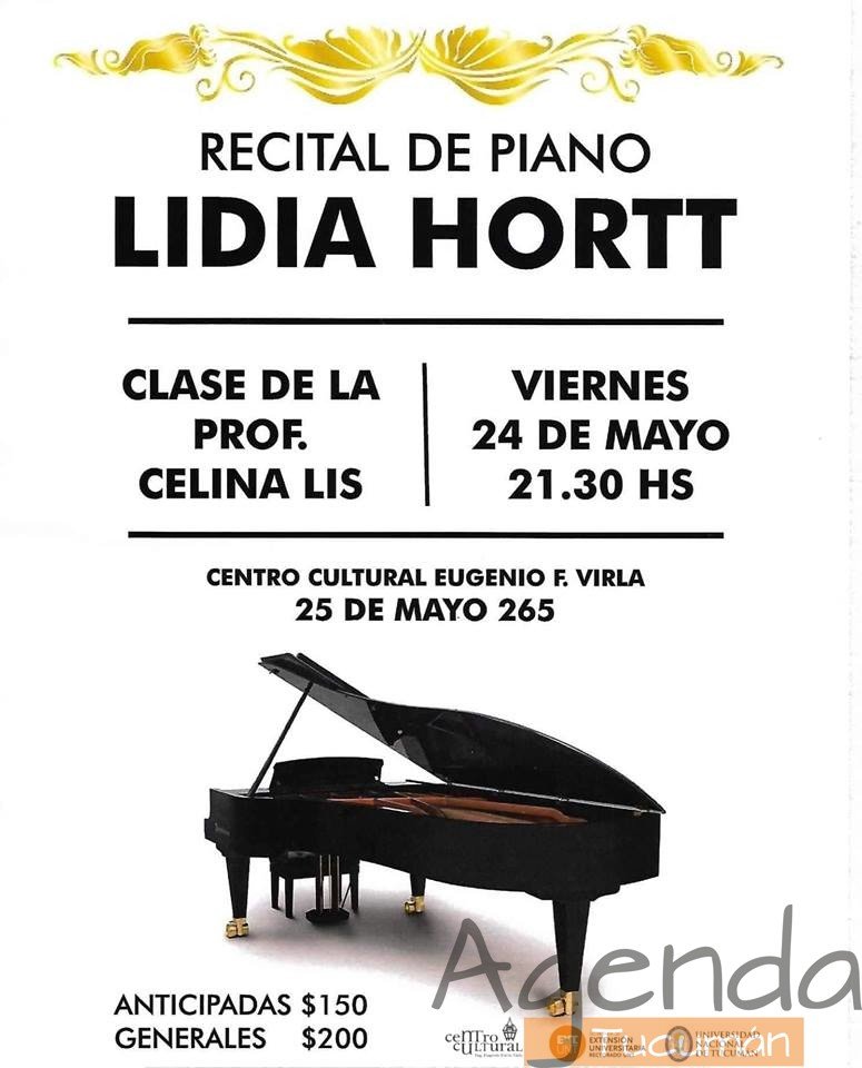 24 de Mayo – Concierto de piano de Lidia Hortt