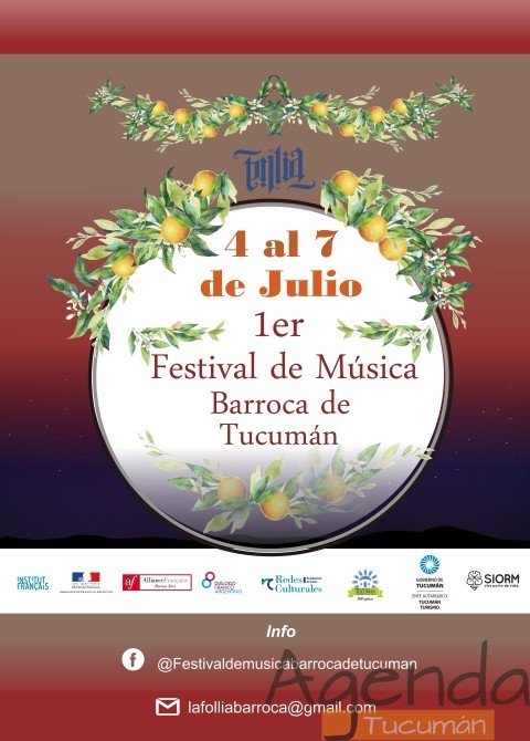 04 al 07 de Julio – 1er Festival de Música Barroca de Tucumán