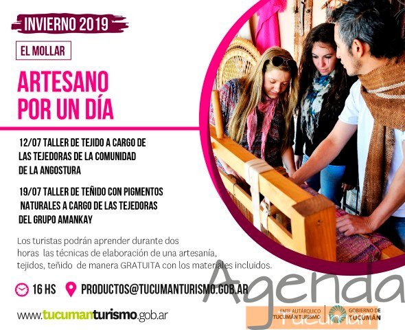 12 y 19 de Julio – Artesano por un día