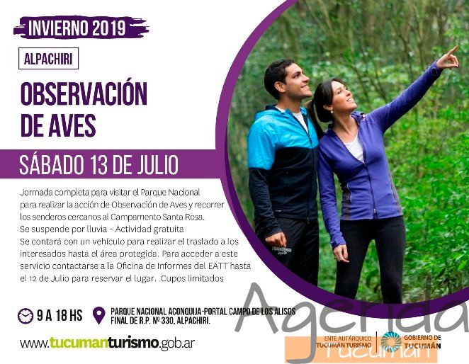 13 de Julio – Observación de Aves