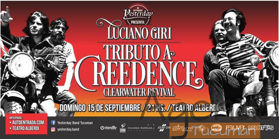 15 de Septiembre – Luciano Giri Tributo a Creedence Clearwater Revival