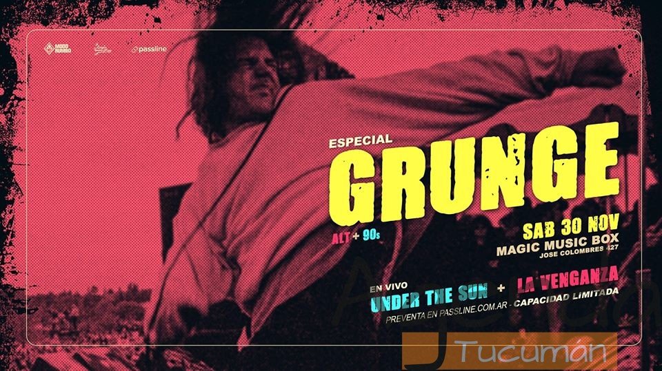 30 de Noviembre | Especial Grunge + Rock Alternativo y 90’s en la Magic!