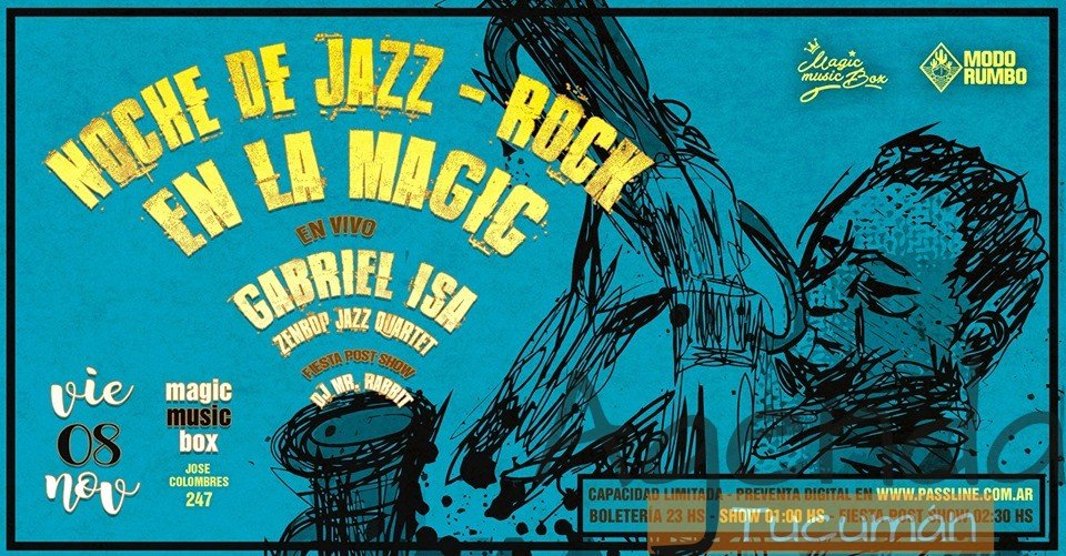 08 de Noviembre – Noche de Jazz-Rock en la Magic !