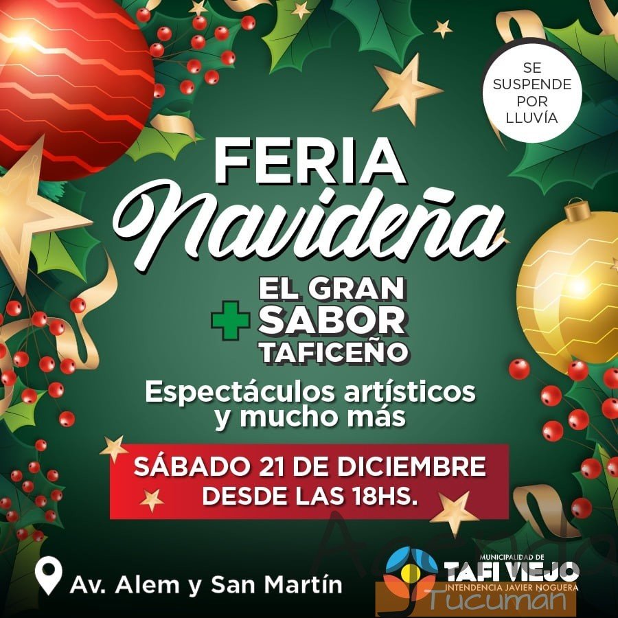 21 de Diciembre | Feria de Artesanos y Emprendedores Tafí Viejo