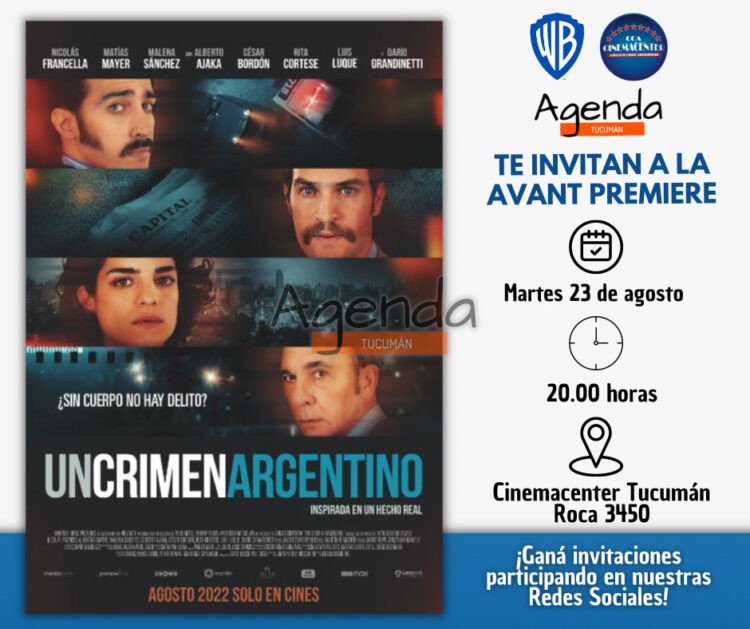 Primeros Ganadores para la Avant Premiere de “Un Crimen Argentino”