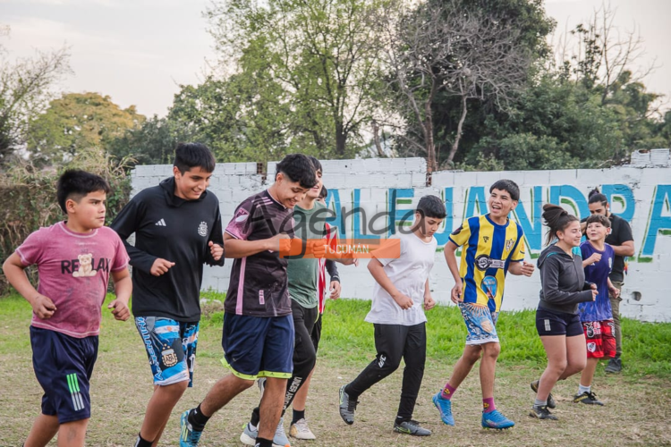 Tafí Viejo: Habilitaron la escuela de fútbol Deportivo Irigoyen