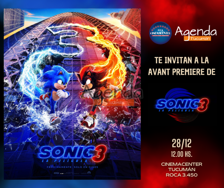 Primeros ganadores para la Avant Premiere de Sonic 3