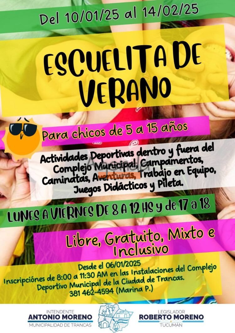 Escuelita de Verano 2025 en Trancas