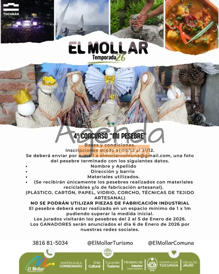 El Mollar: abren inscripciones para el Concurso “Mi Pesebre”